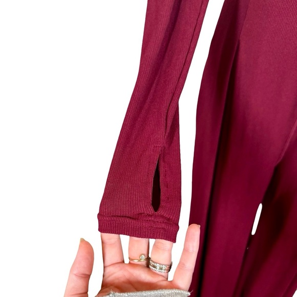 POPFLEX Go With The Flow Long Sleeve Jumpsuit in Vineyard Wine-Still Full Price - Picture 5 of 15